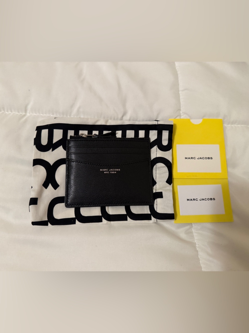 Marc Jacobs Black and Cement Leather Cardholders and wallet. - Picture 5 of 12
